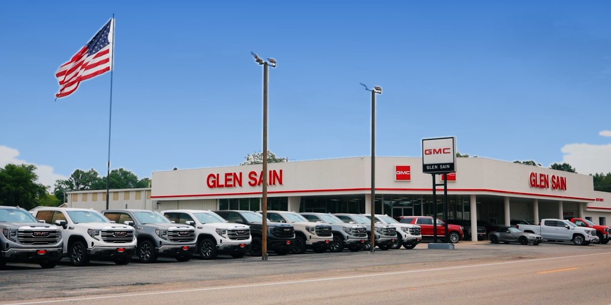 Glen Sain GMC dealership exterior in Rector, Arkansas